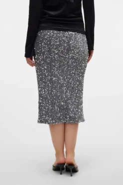 Saia de lantejoulas para maternity