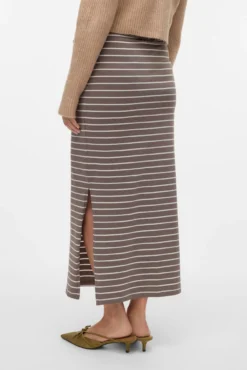 Saia longa de maternity em algodão