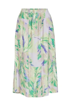 Saia midi com viscose