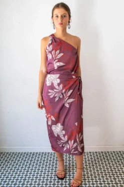 Saia midi cruzada