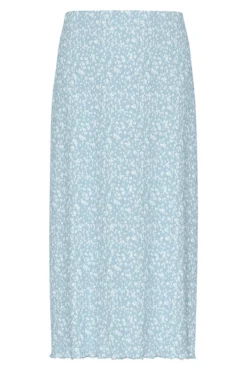 Saia midi de flores