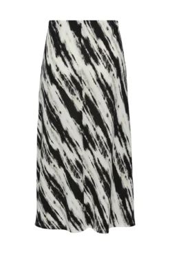 Saia midi estampada
