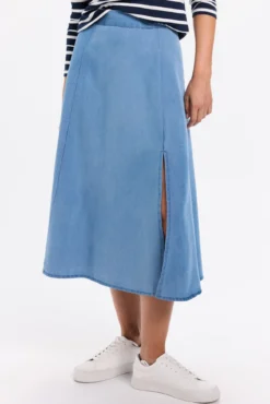 Saia midi evasê