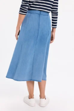 Saia midi evasê