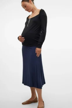 Saia midi maternity
