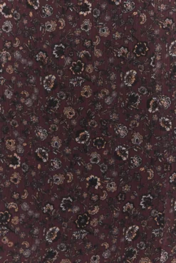 Saia midi pequena com estampado floral