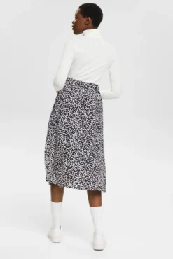 Saia midi print all-over viscose