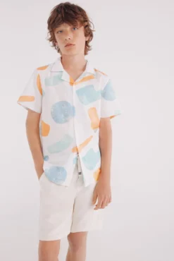 Shorts calças chino para meninos