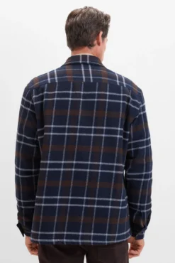 Sobrecamisa acolchoada xadrez
