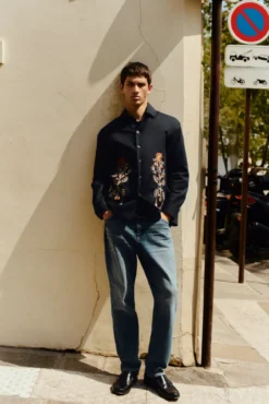 Sobrecamisa bordada