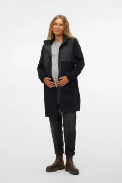 Sobretudo midi duplo maternity