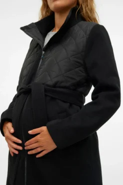 Sobretudo midi duplo maternity