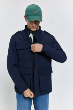 Sobretudo parka de corte regular