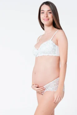 Soutien amamentação estampado com renda