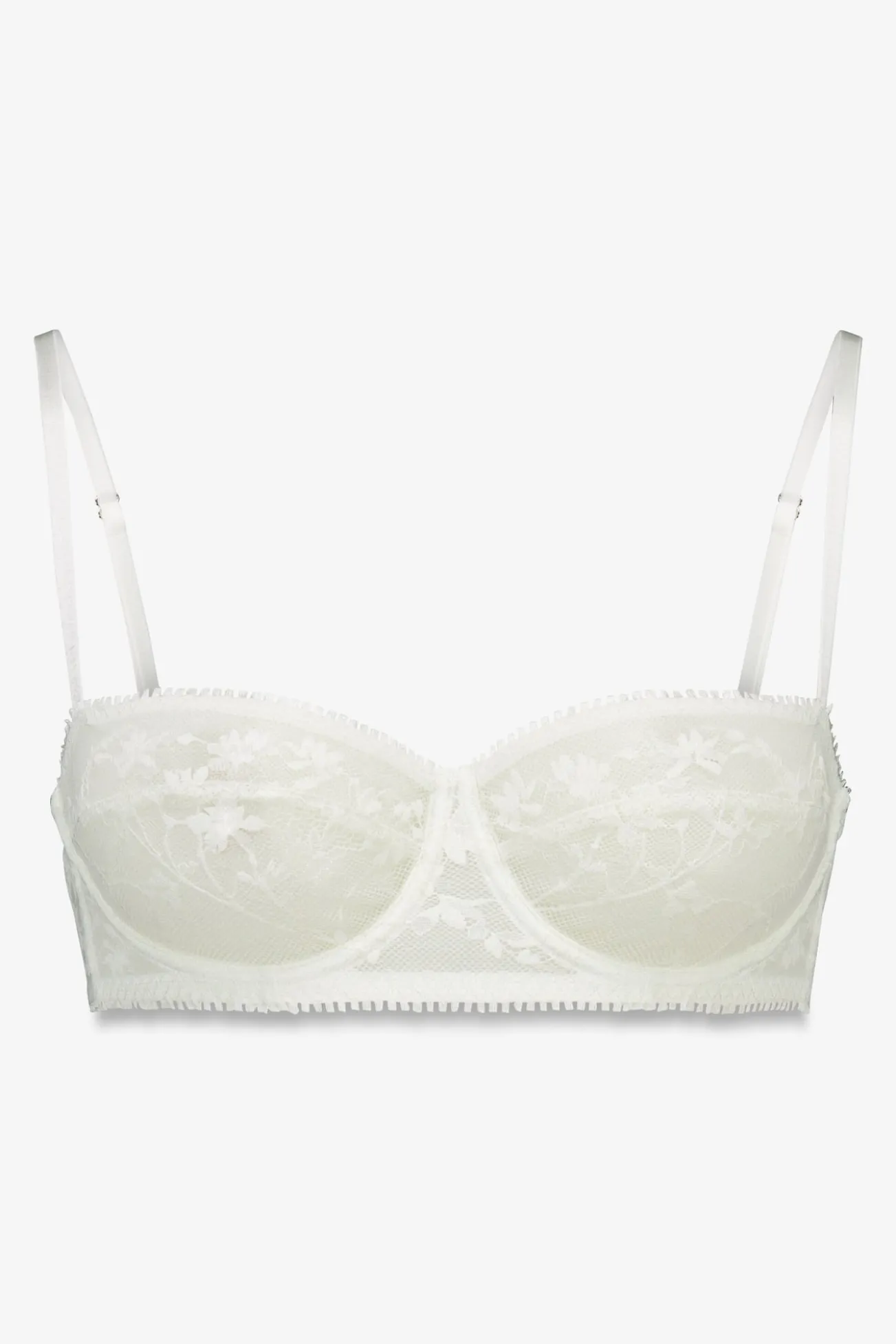 Soutien balconette de renda branca PRETTY