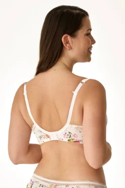 Soutien com aro com enchimento floral