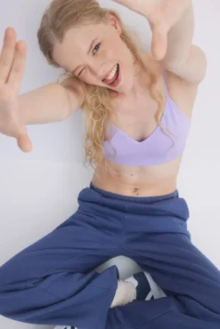 Soutien crop seamless lilás