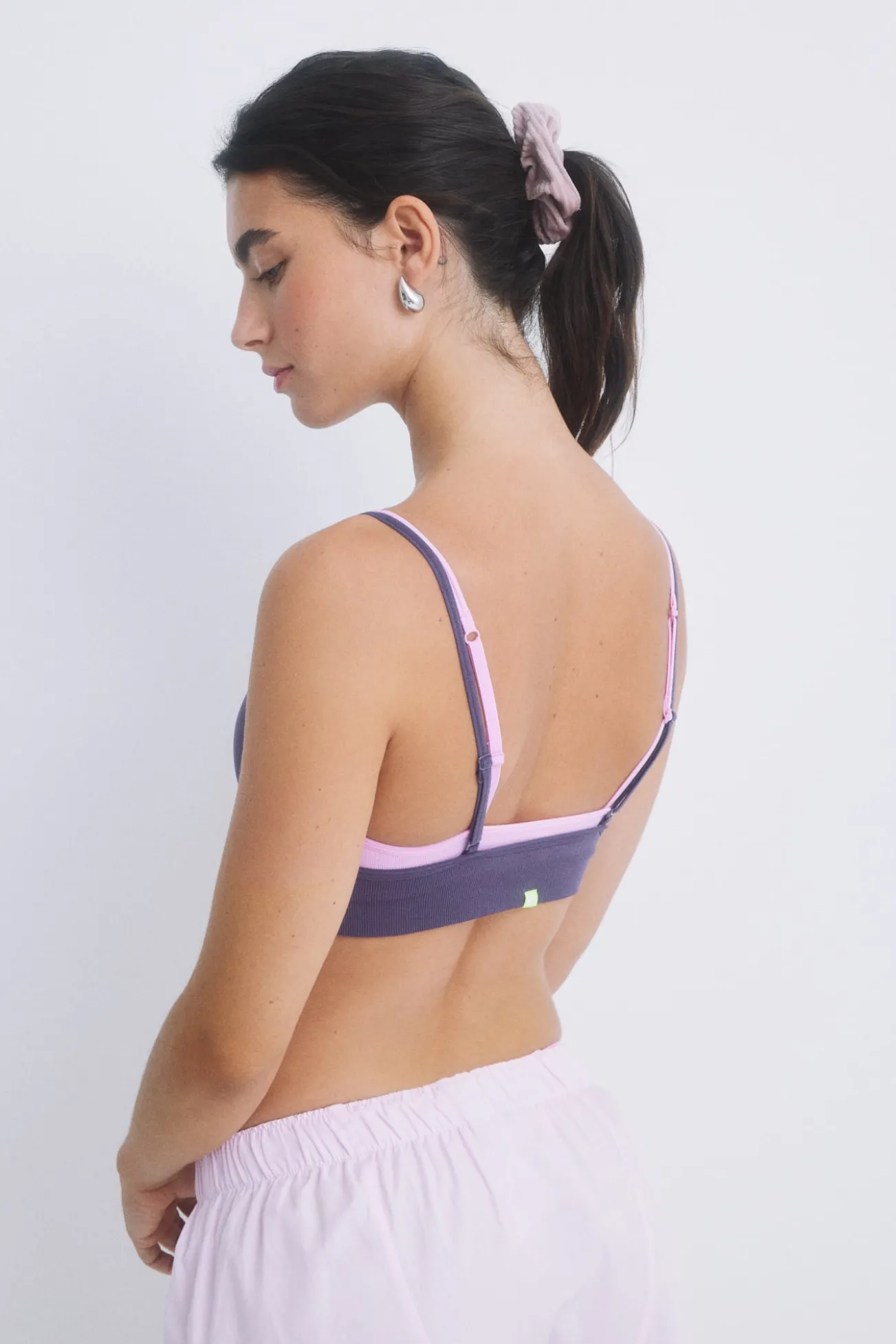 Soutien crop seamless morado