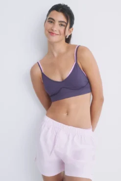 Soutien crop seamless morado