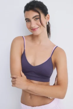 Soutien crop seamless morado
