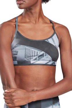 Soutien desportivo de impacto médio Soutien skinny - plano nas costas