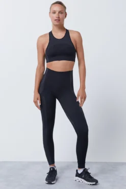 Soutien desportivo preto Seamless Fit