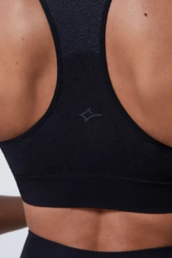 Soutien desportivo preto Seamless Fit