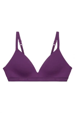 Soutien triangular com enchimento roxo