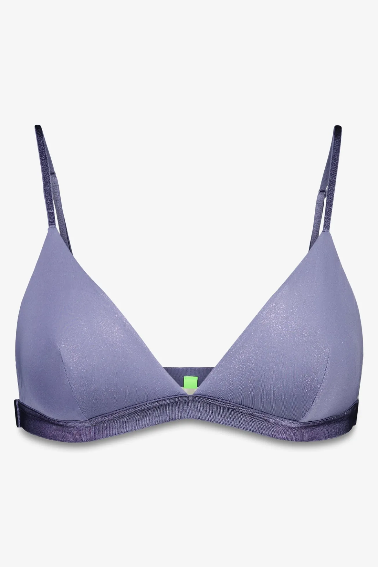 Soutien triangular de microfibra azul com glitter