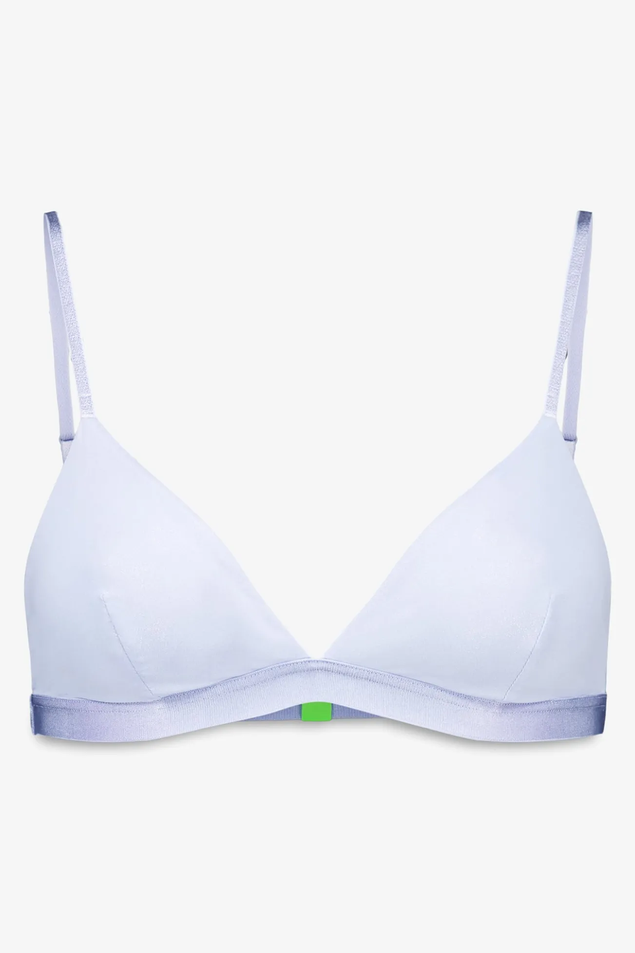 Soutien triangular de microfibra azul claro com glitter