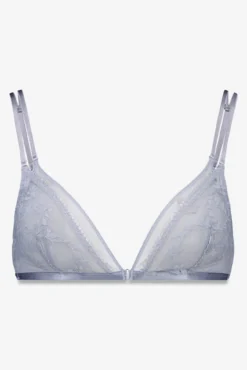 Soutien triangular de renda azul NATURAL