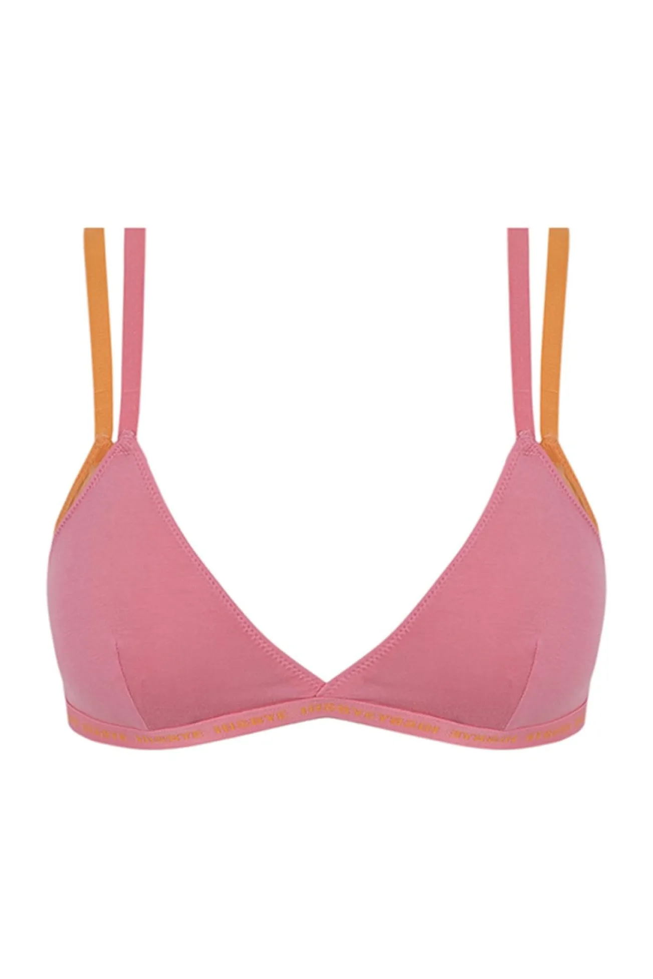 Soutien triangular mesh rosa