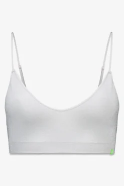 Soutien triangular prateado com lurex sem costura