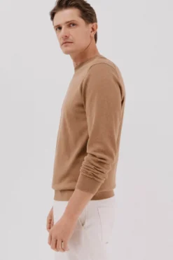 Suéter de cashmere de algodão