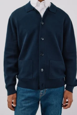Suéter de sobrecamisa de algodão