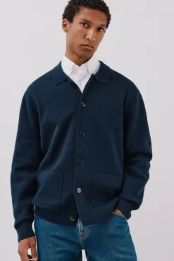Suéter de sobrecamisa de algodão