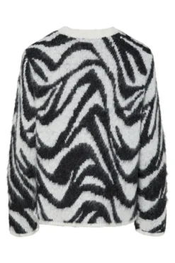 Suéter felpudo de zebra