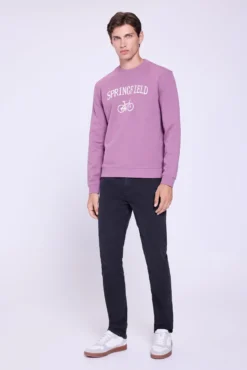 Sweatshirt básico com estampa