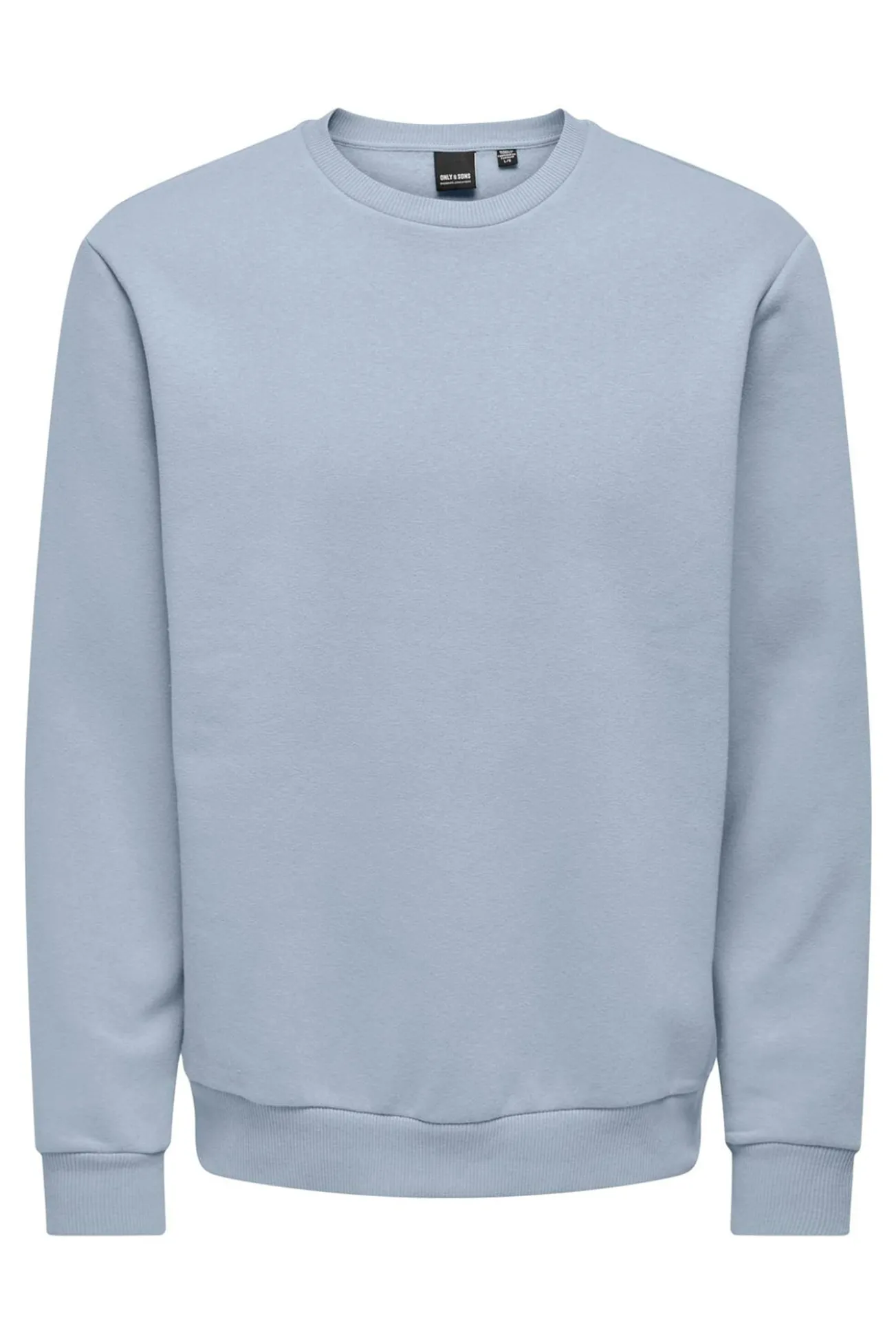 Sweatshirt básico masculino com gola redonda