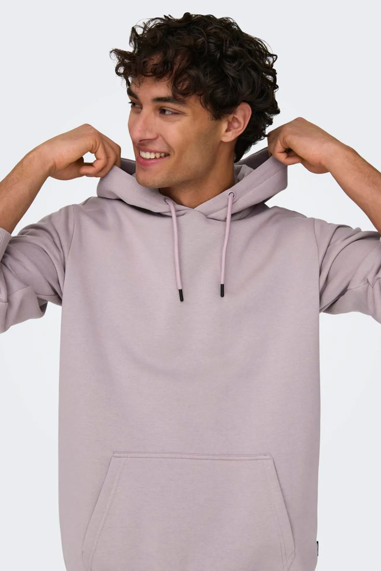 Sweatshirt com capuz de lã