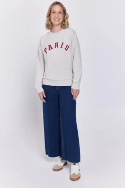 Sweatshirt com estampado frontal
