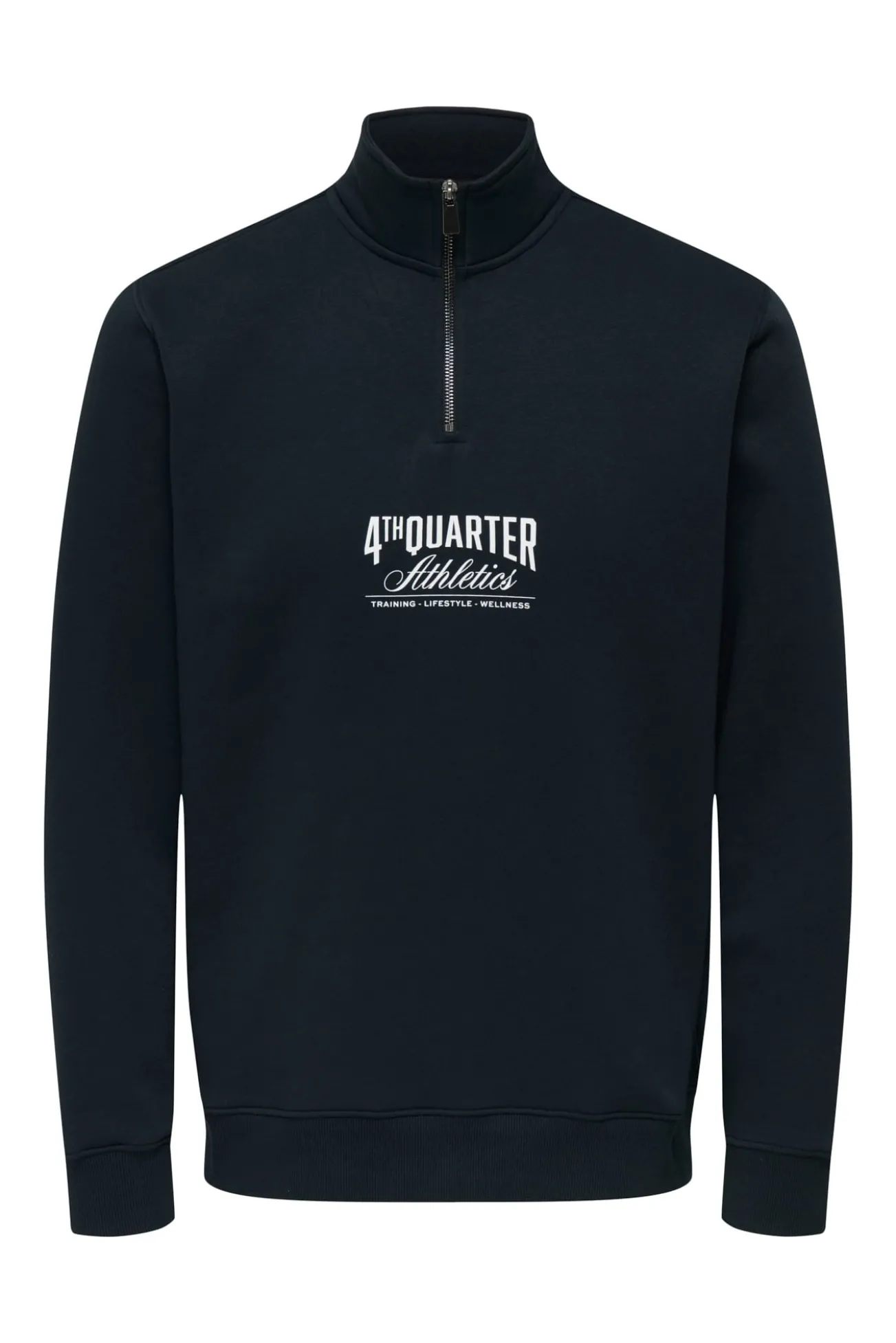 Sweatshirt com fecho-éclair