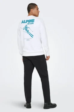 Sweatshirt com gola redonda