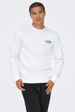 Sweatshirt com gola redonda