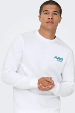 Sweatshirt com gola redonda