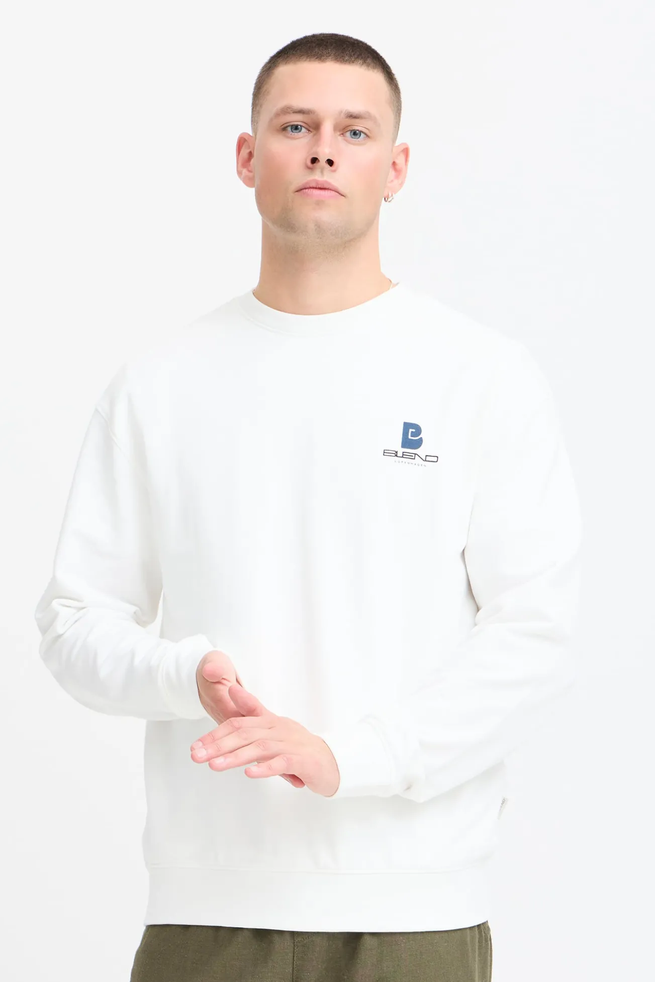 Sweatshirt com gola redonda