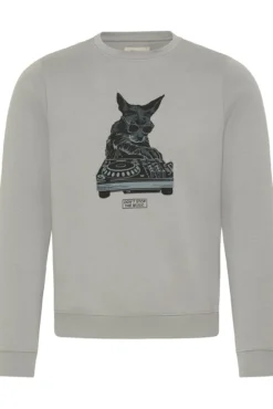 Sweatshirt com gola redonda