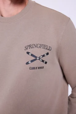 Sweatshirt com logo e gola redonda