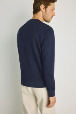 Sweatshirt gola redonda com logo