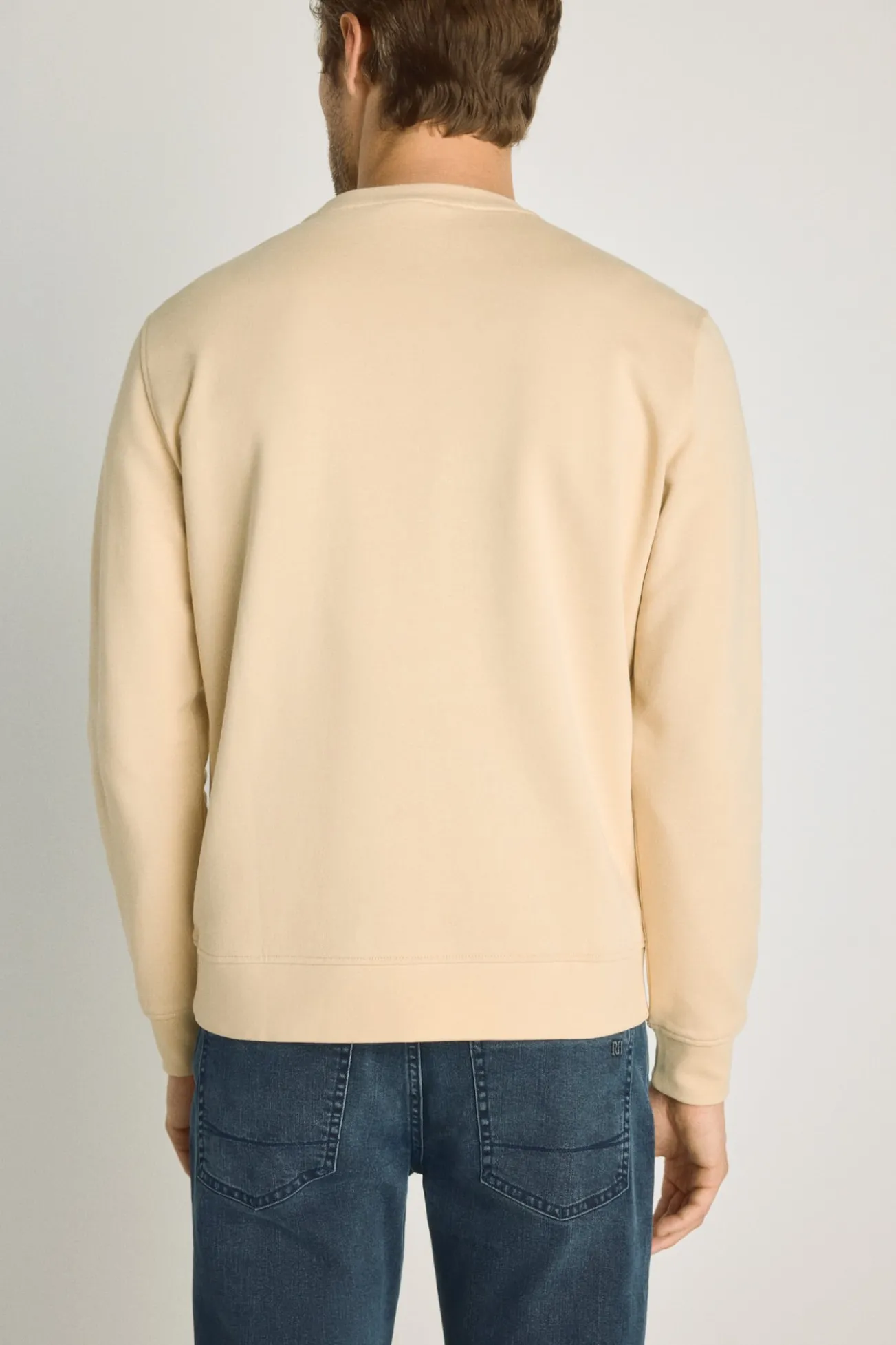 Sweatshirt gola redonda com logo